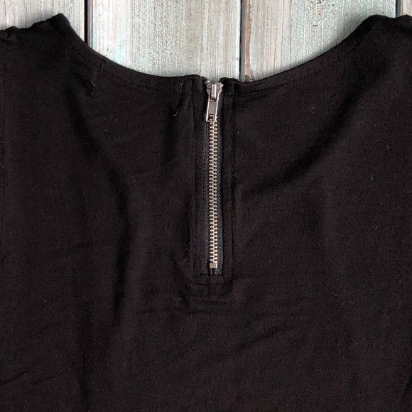 Cotton On Black Top / Tank with Zipper Back - Picture 5 of 10